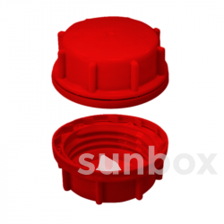 Deckel mit Entgasungsventil D61 Rot