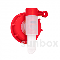 Roter Auslaufhahn-Verschluss D61 Durchflussmenge 1,5 Liter