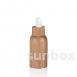 30ml Glasflasche mit Bambusliner