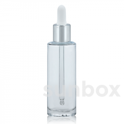 Zylindrische Flasche Lucia 100ml Transparent