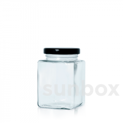 150ml Transparent CUBIC Tiegel Aus Glas