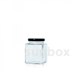 50ml Transparent CUBIC Tiegel Aus Glas