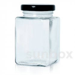 725ml Transparent CUBIC Tiegel Aus Glas