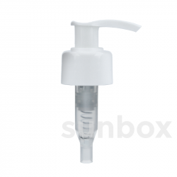 Glatter Weißer Dispenserpumpe 24/410 Tube 230mm (30% PCR)