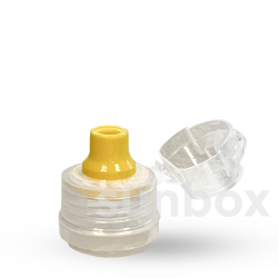 Fliptop 28/410 gelb und transparent