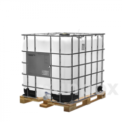 Natürlicher IBC-Behälter 1000L, Dichte 1900 mit Holzpalette - UN-zugelassen