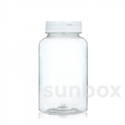 250ml PET Pillendosen mit Scharnierdeckel