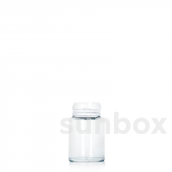 Pillendose aus Glas 8ml Transparent