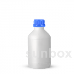 1000ml Quadratische Flasche für Flüssigkeiten Naturfarbe UN-X