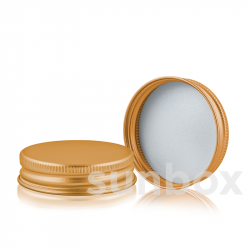 Aluminium Deckel Tiegel aus Glas 100ml
