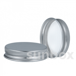 Aluminium Deckel Tiegel aus Glas 20ml