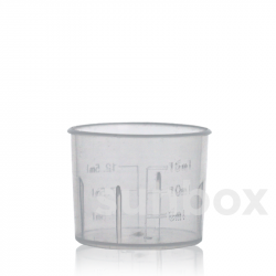 Messbecher 15ml Transparent
