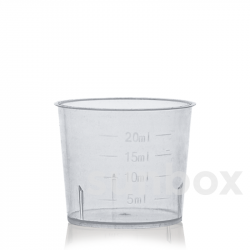 Messbecher 20ml transparent