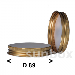 Bright Aluminium Golden Chicago Deckel D89